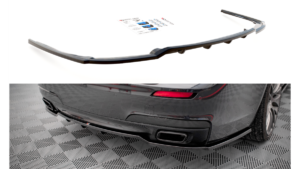 Splitter BMW 7 F01 M-Pack tagumine keskosa Difuusoriga Läikiv must