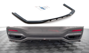 Splitter BMW 7 G11 Facelift M-Pack tagumine keskosa Difuusoriga Läikiv must