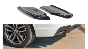 Splitter BMW X3 F25 Facelift M-Pack tagumine külje Läikiv must