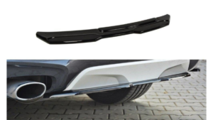 Splitter BMW X4 G02 M-Pack tagumine keskosa ilma Difuusorita Läikiv must