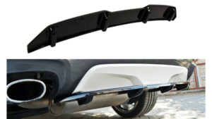 Splitter BMW X4 G02 M-Pack tagumine keskosa Difuusoriga Läikiv must