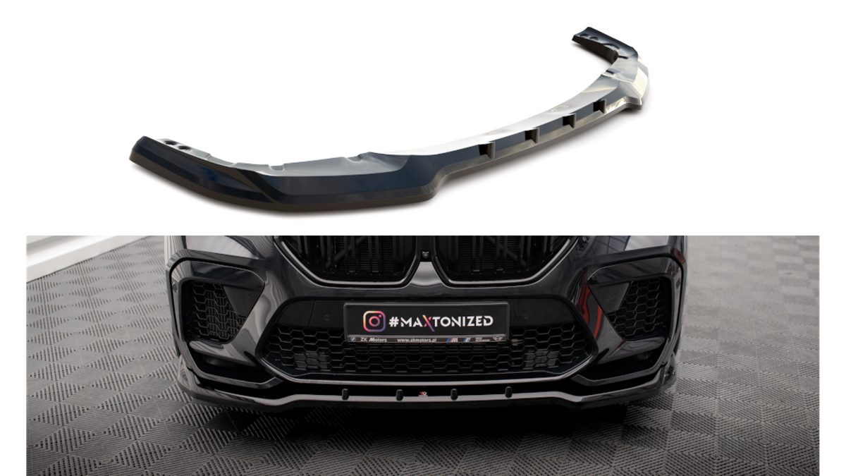 Splitter BMW X6 F96 M-Pack esi v.1 Läikiv must