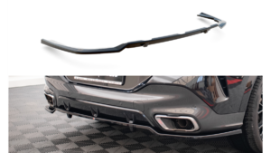Splitter BMW X6 G06 M-Pack tagumine keskosa Difuusoriga v.3 Läikiv must