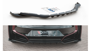 Splitter BMW i8 I12 tagumine keskosa Difuusoriga Läikiv must
