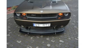 Splitter Dodge Challenger III SRT8 esi Hybrid v.1 Läikiv must
