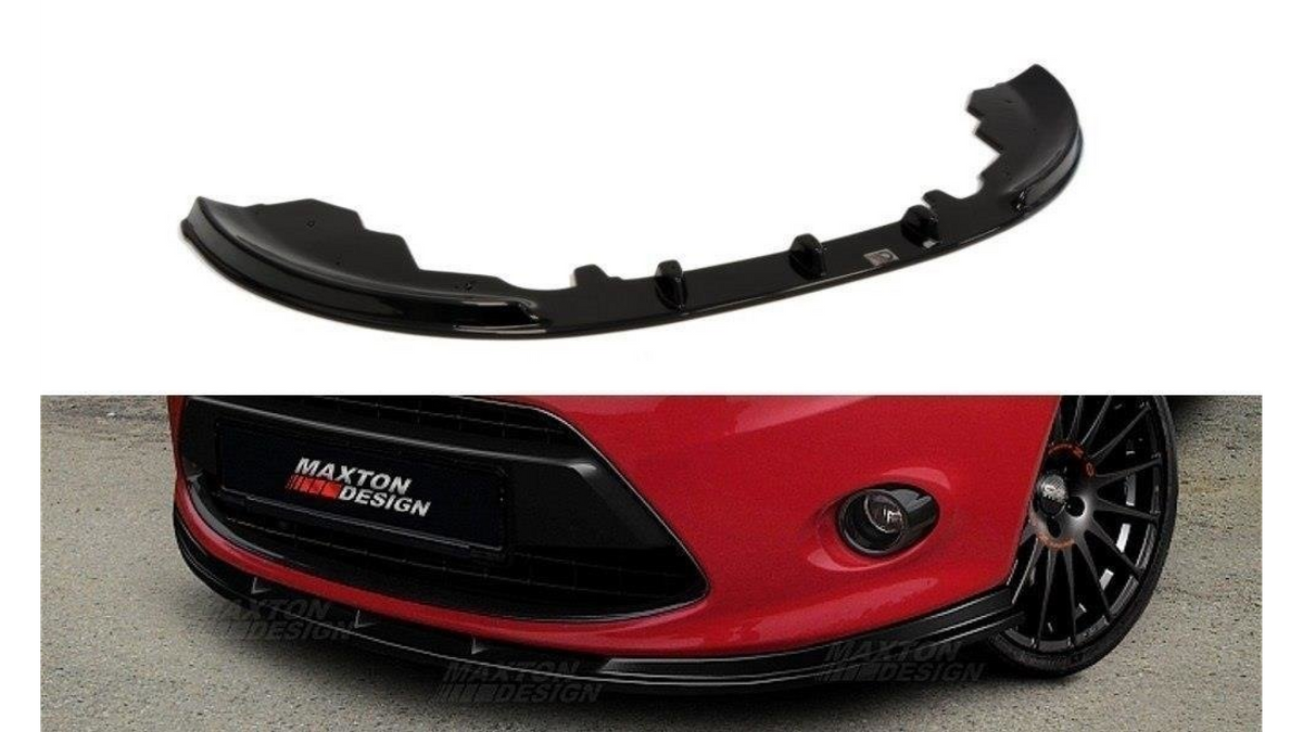 Splitter Ford Fiesta VII esi Läikiv must