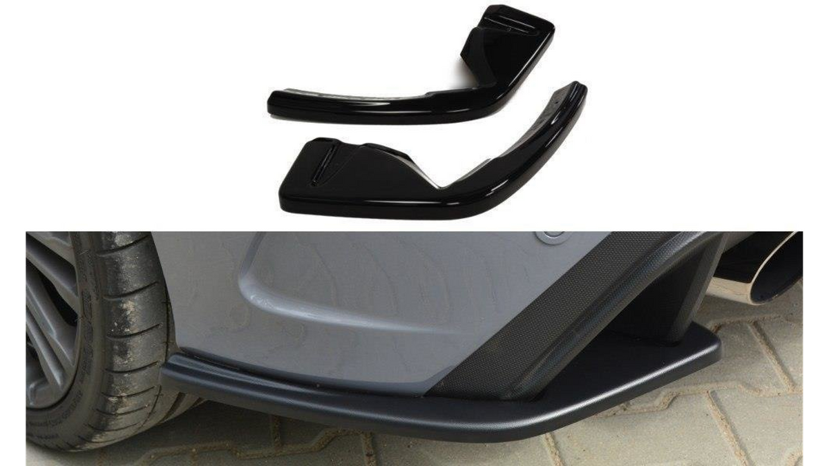 Splitter Ford Focus III RS tagumine külje Läikiv must