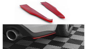 Splitter Ford Mustang VI Facelift punane tagumine külje v.2