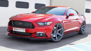 Splitter Ford Mustang VI esi Läikiv must
