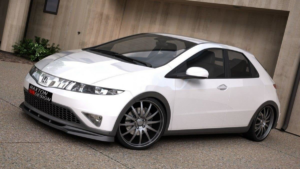 Splitter Honda Civic VIII esi Läikiv must