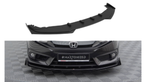 Splitter Honda Civic X esi Pro + tiivad must-punane