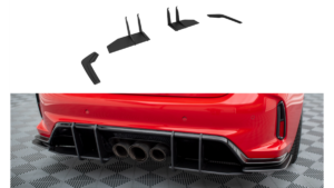 Splitter Honda Civic XI Type-R tagumine külje Street Pro must-punane
