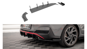 Splitter Hyundai I30 Fastback N-Line III Facelift tagumine külje Street Pro punane + läikivad Tiivad