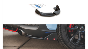 Splitter Hyundai I30 III N tagumine külje v.6 + Tiivad Läikiv must