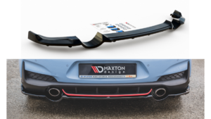 Splitter Hyundai I30 III N tagumine keskosa Difuusoriga Läikiv must