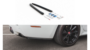 Splitter Jaguar XJ X351 tagumine külje Läikiv must