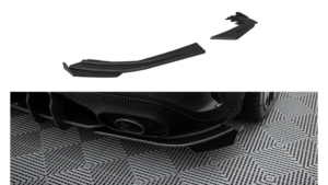 Splitter Mercedes-Benz A W177 A35 tagumine külje Street Pro must + läikivad Tiivad