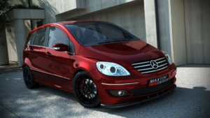 Splitter Mercedes-Benz B W245 esi Läikiv must