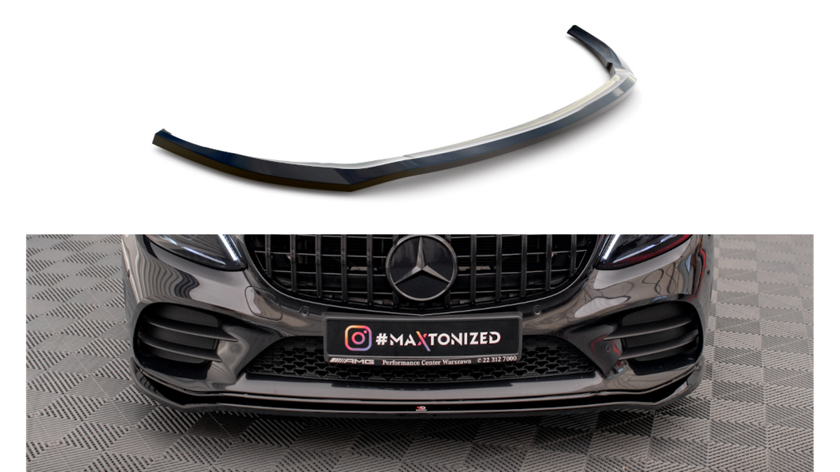 Splitter Mercedes-Benz C AMG Line W205 C205 Facelift esi v.1 Läikiv must