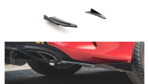 Splitter Mercedes-Benz C C205 C43 tagumine külje Racing Durability must + läikivad Tiivad