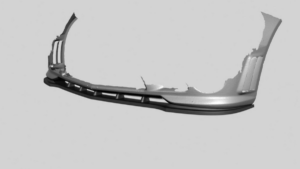 Splitter Mercedes-Benz C63 AMG W204 S204 esi Läikiv must
