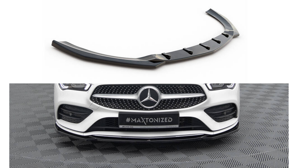 Splitter Mercedes-Benz CLA A35 AMG C118 esi v.1 Läikiv must
