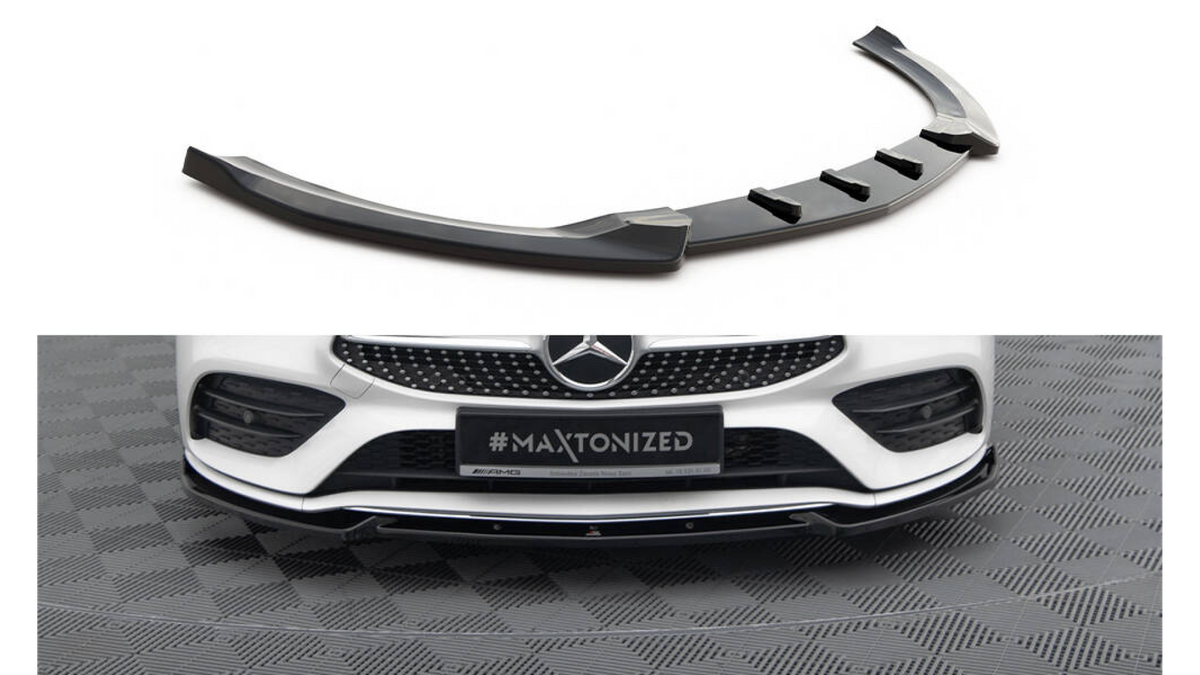 Splitter Mercedes-Benz CLA A35 AMG C118 esi v.2 Läikiv must
