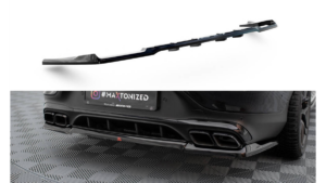 Splitter Mercedes-Benz GLC 63 C253 Facelift tagumine keskosa Difuusoriga