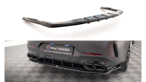 Splitter Mercedes-Benz GT 63S 4-Door Aero tagumine keskosa Difuusoriga Läikiv must