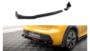 Splitter Peugeot 208 GT II tagumine külje v.1 + Tiivad Läikiv must