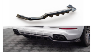 Splitter Porsche Cayenne III tagumine keskosa Difuusoriga