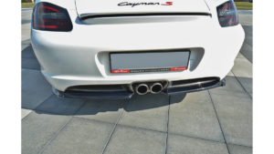 Splitter Porsche Cayman S 987C tagumine külje Läikiv must