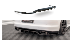 Splitter Porsche Panamera Turbo 970 tagumine keskosa Difuusoriga Läikiv must