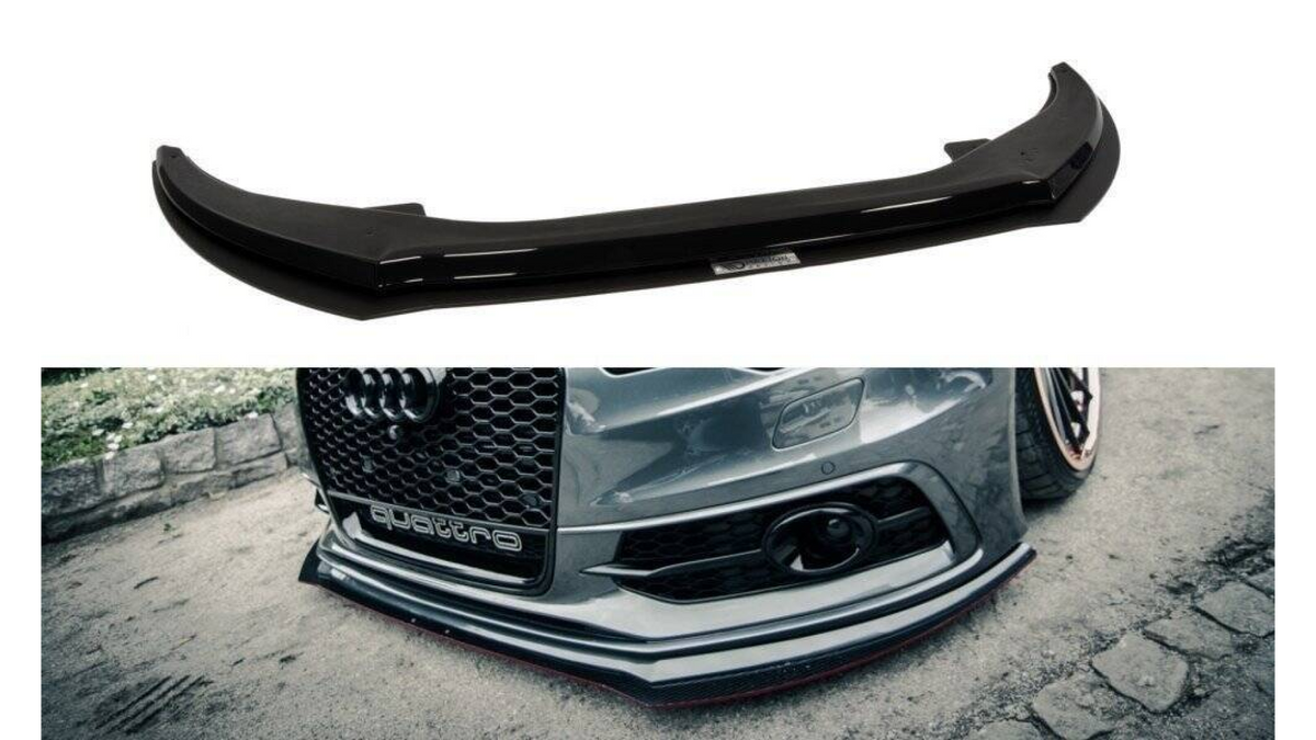 Splitter Racing Audi A6 C7 S-Line Läikiv must esi