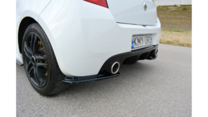 Splitter Renault Clio III RS Facelift tagumine külje Läikiv must