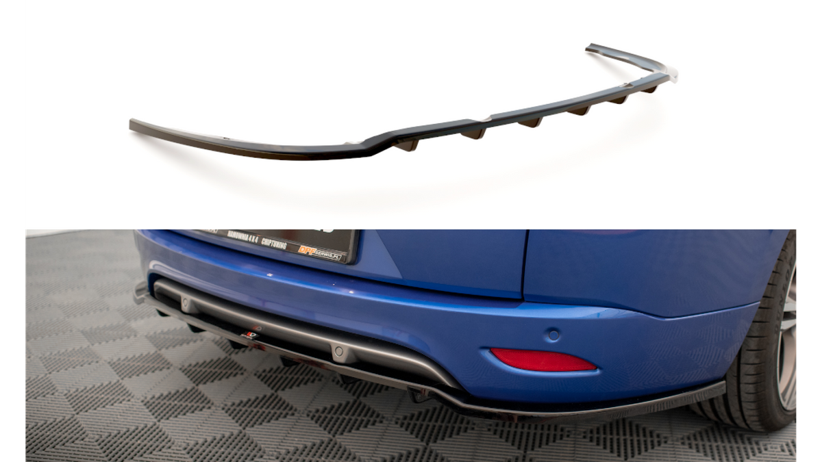 Splitter Renault Megane GT Line Grandtour III Facelift tagumine keskosa Difuusoriga Läikiv must