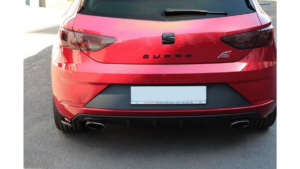 Splitter Seat Leon Cupra III Facelift tagumine külje v.2 Läikiv must