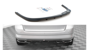 Splitter Skoda Fabia III Combi tagumine keskosa Difuusoriga Läikiv must