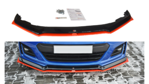 Splitter Subaru BRZ Facelift esi v.5 Läikiv must + punane