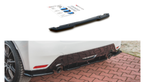 Splitter Toyota GR Yaris IV tagumine keskosa Läikiv must