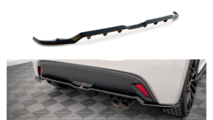 Splitter Toyota Yaris IV tagumine keskosa Difuusoriga v.2 Läikiv must