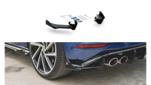 Splitter Volkswagen Golf 7 Facelift R tagumine külje Racing Durability must + läikivad Tiivad