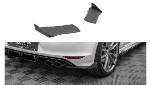 Splitter Volkswagen Golf 7 R tagumine külje Street Pro must + läikivad Tiivad