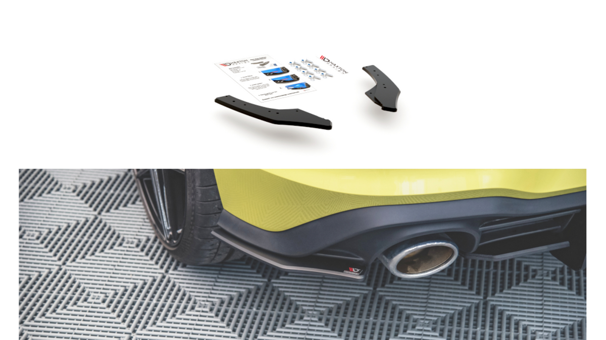 Splitter Volkswagen Golf 8 GTI Clubsport tagumine külje Racing Durability must