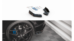 Splitter Volkswagen Golf 8 R tagumine külje v.2 + Tiivad Läikiv must