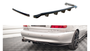 Splitter Volvo C70 I tagumine keskosa Difuusoriga Läikiv must