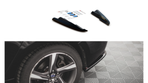 Splitter Volvo S60 II R-Design tagumine külje Läikiv must