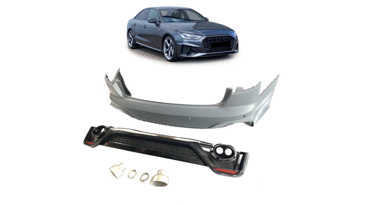 Stange AUDI A4 B9 8W Facelift tagumine koos Difuusor and Pipes SRA