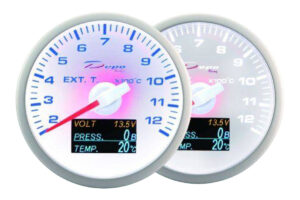 Depo Näidik WBL 4in1 60mm - Heitgaasi temperatuur, Volt, Õlirõhk, Temperatuur