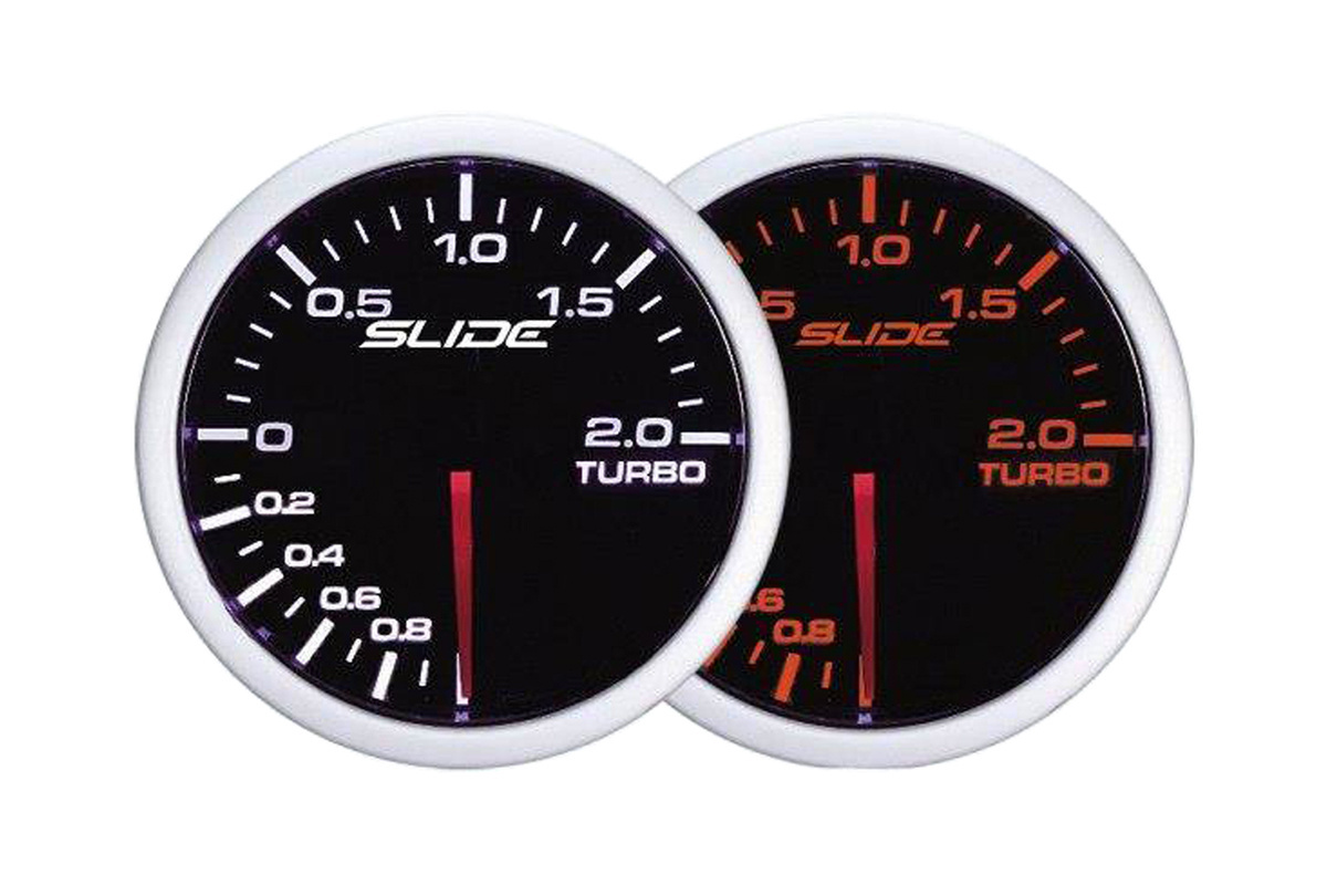 Slide WA Näidik 52mm - Turbo Electric -1 to 2 BAR